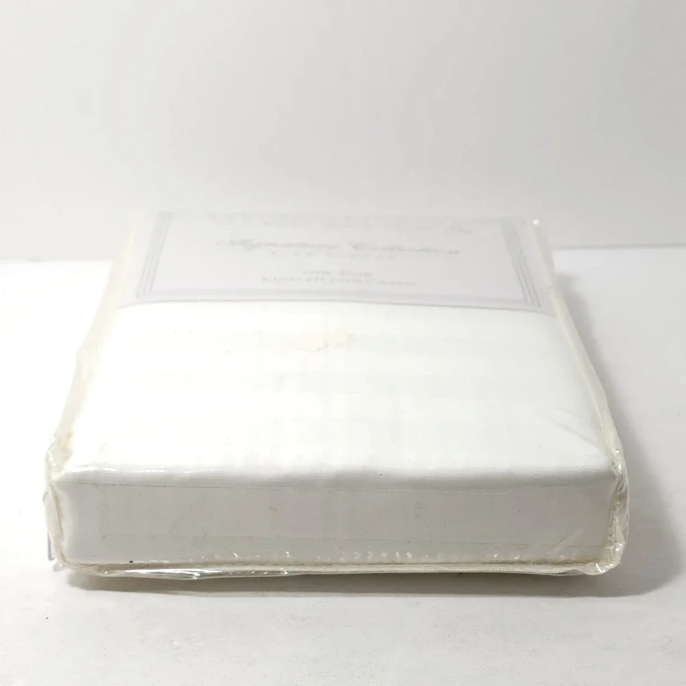 Signature‎ Collection Fine Linens King PillowCases Cotton Sateen 400 tc. 1-Pair